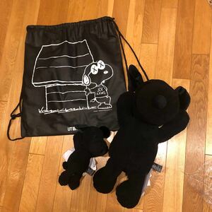 カウズ×SNOOPY UNIQLOコラボ　ぬいぐるみ大&小　