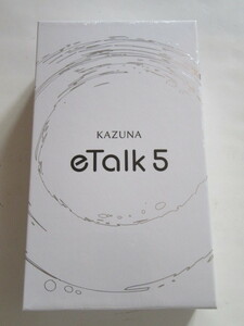 ★新品★KAZUNA eTalk5 2年SIM同梱版 ブラック★TKMT1809B1BK_2YSIM