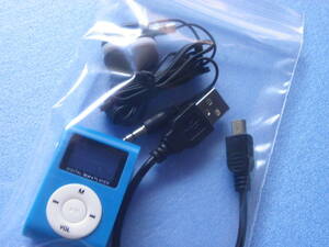 送料無料 ポータブル MP 3 プレーヤー Color:light blue (明るい青) micro SD でメモリー(ご用意ください) デジタル オーディオ プレーヤー