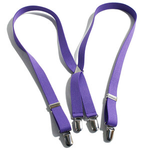  for children suspenders made in Japan 21mm width purple 