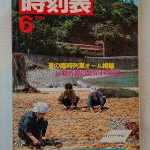 時刻表 1984年 6月号　夏の臨時列車オール掲載　房総各線の夏ダイヤ収録　夏めく南紀・三重 