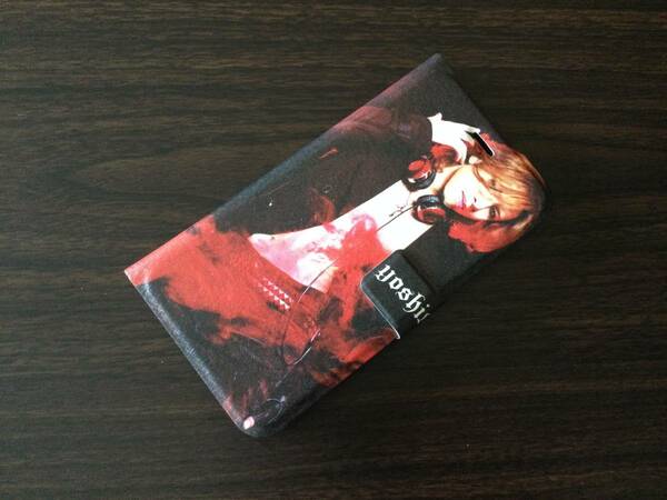 即決 ★ iPhone X/XS カード入れスタンド機能付手帳型レザーケース ★ YOSHIKI よしき ★ 送料無料