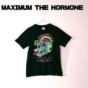 MAXIMUM THE HORMONE マキシマムザホルモン Tシャツ 黒 半袖tシャツ 半袖 バンＴ かわいい 古着 アーティストT メンズ S レディース M 