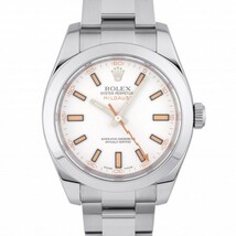 ロレックス ROLEX ミルガウス 116400 ホワイト文字盤 中古 腕時計 メンズ_画像1