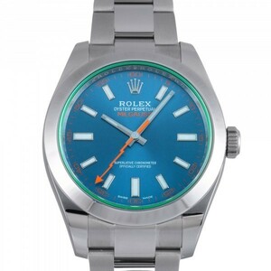  Rolex ROLEX Milgauss 116400GV Z blue face used wristwatch men's 