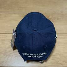 1円スタート！未使用　ポロラルフローレン　POLO RALPH LAUREN　キャップ　ネイビー　フリー_画像3