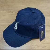 1円スタート！未使用　ポロラルフローレン　POLO RALPH LAUREN　キャップ　ネイビー　フリー_画像1