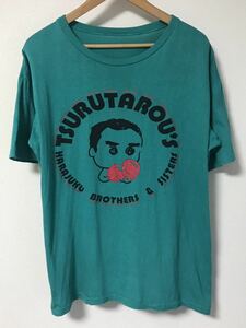 TSURUTAROU’S 片岡鶴太郎 Tシャツ ボクシング 緑 グリーン タレント 原宿