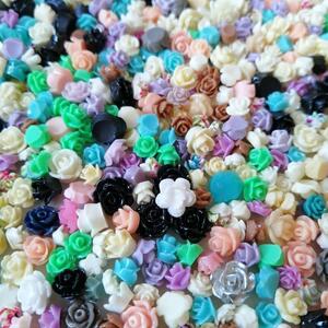 デコパーツ バラ 薔薇 ビーズ パーツ ハンドメイド ネイル アート 材料 レジン 安い 大量 かわいい 手芸材料 造花 手芸 可愛い ネイル