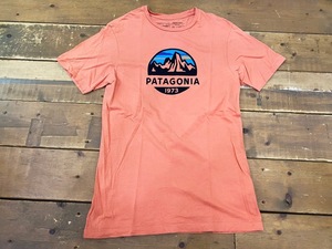 ☆patagonia/パタゴニア organic Cotton Tee sizeXS メンズ オレンジ系 アウトドア スポーツ 古着 used☆