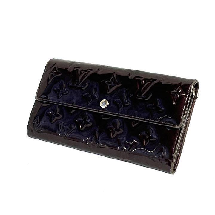 新品同様! LOUIS VUITTON 財布 ヴェルニ ポルトフォイユ サラ ルイ