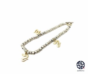 Pomellato Pomellato DODOdodo charm 750 18 gold yellow gold SV silver snake . bracele accessory 