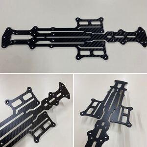 ヨコモ YD-2SX3用 ハイトラクション メインシャーシ 蕨山Carbon 特注 綾織マット
