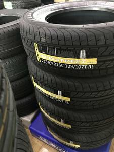 新品 未使用 オーレンカウンター 赤文字 215/65R16C 109/107T 8PR タイヤ 4本 本州送料無料