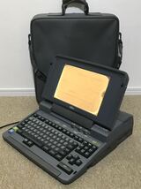 E273☆送料無料☆美品 Fujitsu/富士通 中古美品 OASYS/オアシス『30-LX401 ワープロ』PERSONAL WORD PROCESSOR 通電確認済 専用バッグ _画像4