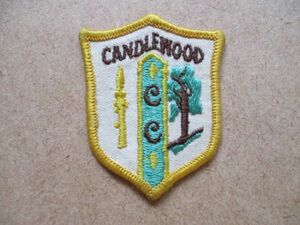 キャンドルウッド カントリークラブCANDLEWOOD COUNTRY CLUB 刺繍ワッペン/CCC米国アップリケGOLFビンテージGCパッチUSA紋章ゴルフ V180