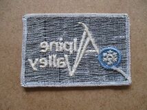 70s アルパイン バレーAlpine Valley スキーリゾート刺繍ワッペン/米国ビンテージ雪山スキー旅行スーベニア雪の結晶USAアウトドア V179_画像4