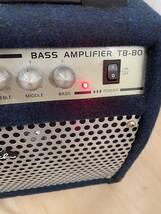 【Y12】Photogenic フォトジェニック エレキギター ギター 赤 アンプ付き BASS AMPLIFIER TB-80 通電確認済み ジャンク品_画像9