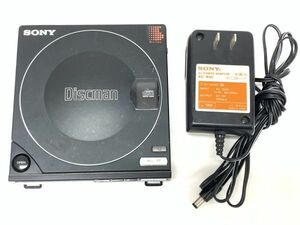 通電確認済 SONY ソニー Discman BP-100 ディスクマン CDプレーヤー AC-930 アダプター付 当時物