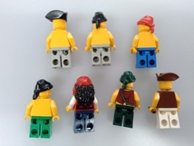 正規品 LEGO レゴ パイレーツ 海賊 ミニフィグ 20個 ＋大砲 サメ 宝箱 コイン 宝石 小舟 オール 海賊旗 など 大量 まとめ売り ※人魚 船長_画像7