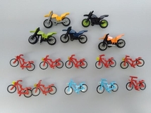 正規品 LEGO ミニフィグ用 バイク 5台 ＋ 自転車 10台 合計15台 大量 まとめ売り ※レゴフレンズ レゴシティ にも_画像1