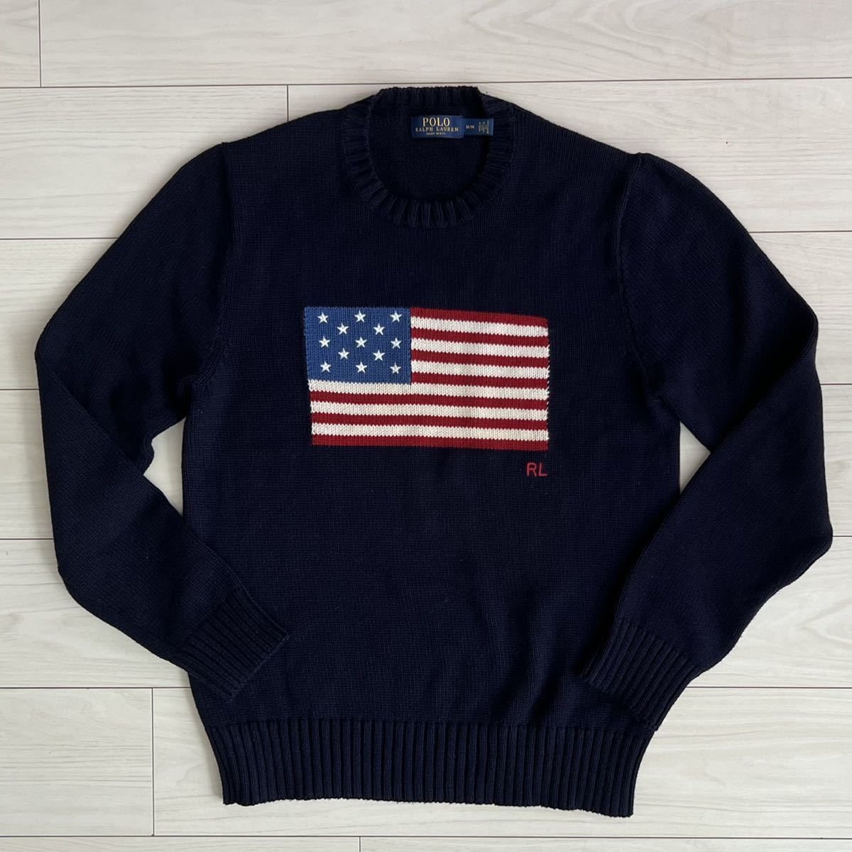お値打ち ポロラルフローレン USA 星条旗 ニット セーター POLO RLX お値打ち ポロラルフローレン USA 星条旗 ニット セーター POLO RLX
