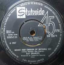 ☆RAY CHARLES/YESTERDAY'1967UK STATESIDE7INCH_画像3