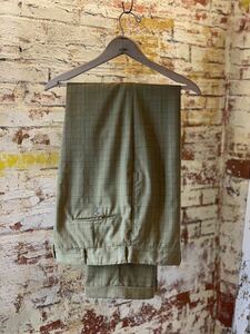 ~70s GOLDEN EMBLEM PLAID SLACKS ヴィンテージ ビンテージ チェックスラックス ダブル裾 アメトラ トラッド TRAD 60s