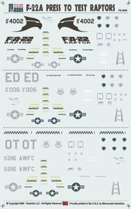 トゥーボブス 72-056 1/72 F-22A プレス トゥー テスト ラプターズ