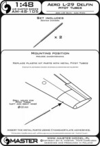 マスターモデル AM-48-105 1/48 アエロ L-29 デルフィーンのピトー管_画像3