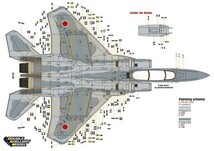 DXMデカール 71-4326 1/48 航空自衛隊 F-15J イーグル 60周年記念 デジタル迷彩_画像2