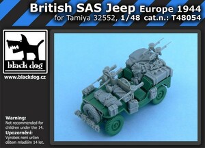 ブラックドッグ T48054 1/48 イギリス SASジープ ヨーロッパ 1944年 アクセサリーセット