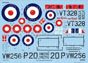 キッツワールド KW132068 1/32 グロスターミーティア F4 [イギリス空軍 第263飛行隊/207号高等飛行学校/デンマーク海軍航空隊]