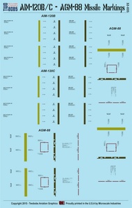トゥーボブス 32-035 1/32 AIM-120 - AGM-88 ミサイルマーキング