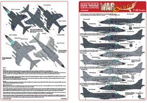 キッツワールド 1/48 KW148222 BAe シーハリアー フォークランド紛争 シート1