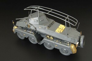  is ula-HLX48336 1/48 Sd.Kfz.232 8 wheel -ply equipment . car - basis etching parts ( Tamiya for )