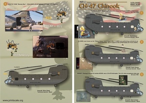 プリントスケール 32-007 1/32-1/35 CH-47 チヌーク Part1 コンプリートセット