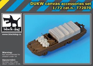 ブラックドッグ T72070 1/72 DUKW キャンバス アクセサリーセット （ イタレリ用）