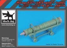 ブラックドッグ A48138 1/48 ミラージュ F1CT/CR エンジン+trolley （キティホーク用）_画像1