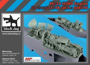  black dog A48146 1/48 Mi-24 is India engine (zbezda for )
