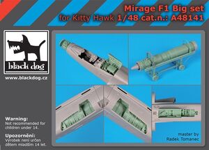  black dog A48141 1/48 Mirage F1 big set ( Kitty Hawk for )