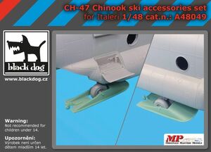 ブラックドッグ A48049 1/48 Ch-47 チノーク スキー アクセサリーセット (イタレリ用）