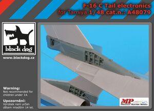 ブラックドッグ A48079 1/48 F-16C テール エレクトロニクス (タミヤ用）