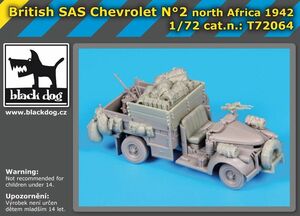 ブラックドッグ T72064 1/72 ブリティッシュ SAS シボレー No.2 ノースアフリカ 1942 （ ドラゴン用）