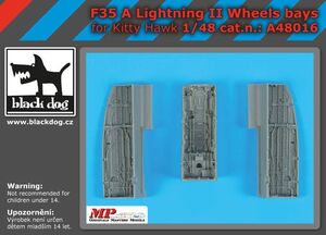 ブラックドッグ A48016 1/48 F 35 A ライトニング II ホイールベイ (キティホーク用）