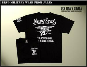 シールズTシャツ (M/XXL) SEALsTシャツ 黒【品番de272】
