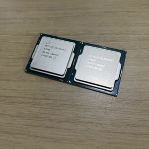 美品 完動品 Intel 第6世代 Celeron G3900 2.80GHz SR2HV LGA1151 CPU × 2 まとめ 動作品