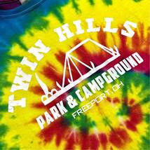 TWIN HILLS Aフレーム テントプリント タイダイ Tシャツ 検索: Camp Hippie Tiedye ヒッピー キャンプ_画像6