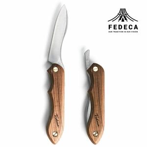 フェデカ FEDECA 折畳式料理ナイフ ウォルナット アウトドア ナイフ