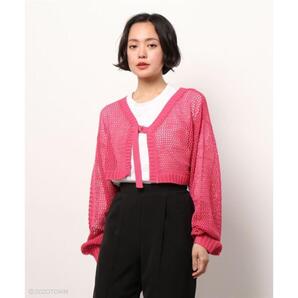 【apres jour mignon】 メッシュニットボレロカーディガン【ZOZOTOWN限定アイテム】